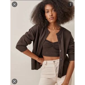 Reformation Capello Tank and Cardi Set